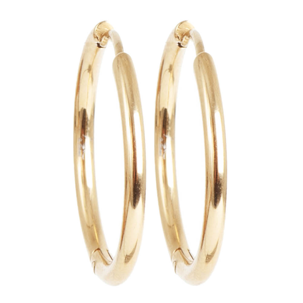 A&C Oslo AS Steel - Essentials örhängen medium 25 mm guld