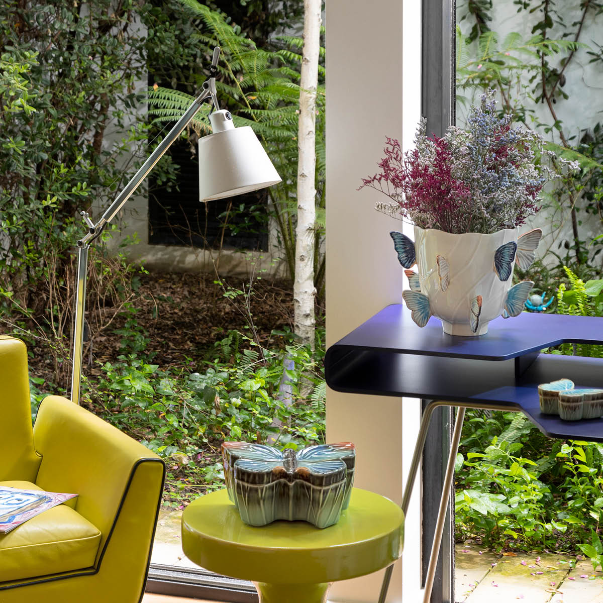 Bordallo Pinheiro Cloudy Butterfly Maljakko 36 cm