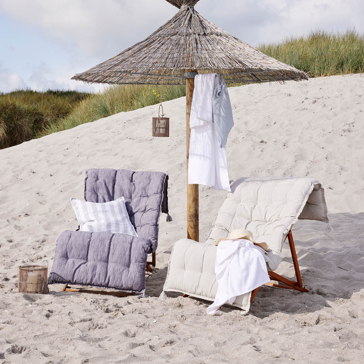 Lene Bjerre Molli Kylpypyyhe 140x70 cm Valkoinen