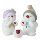 Snögubbar 2024 Elvi & Elius figur 6 cm 2 delar