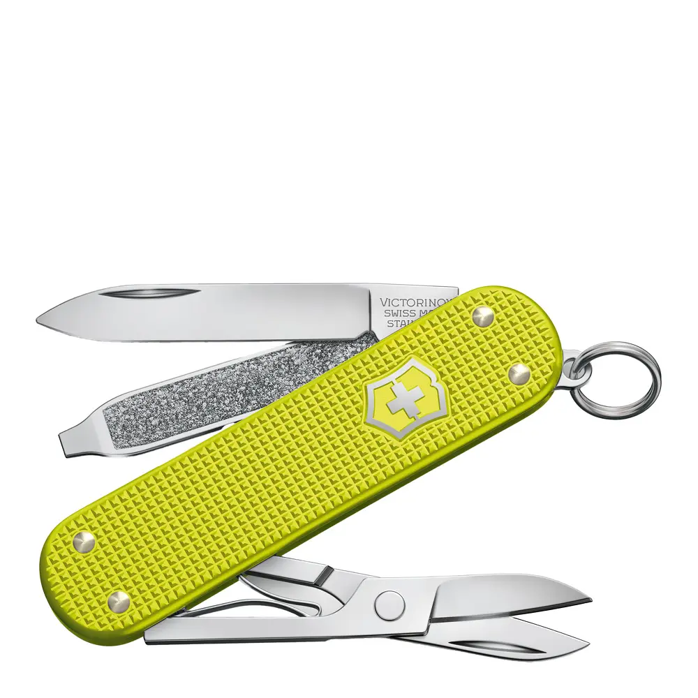Alox fickkniv 5 toimintaa electric yellow