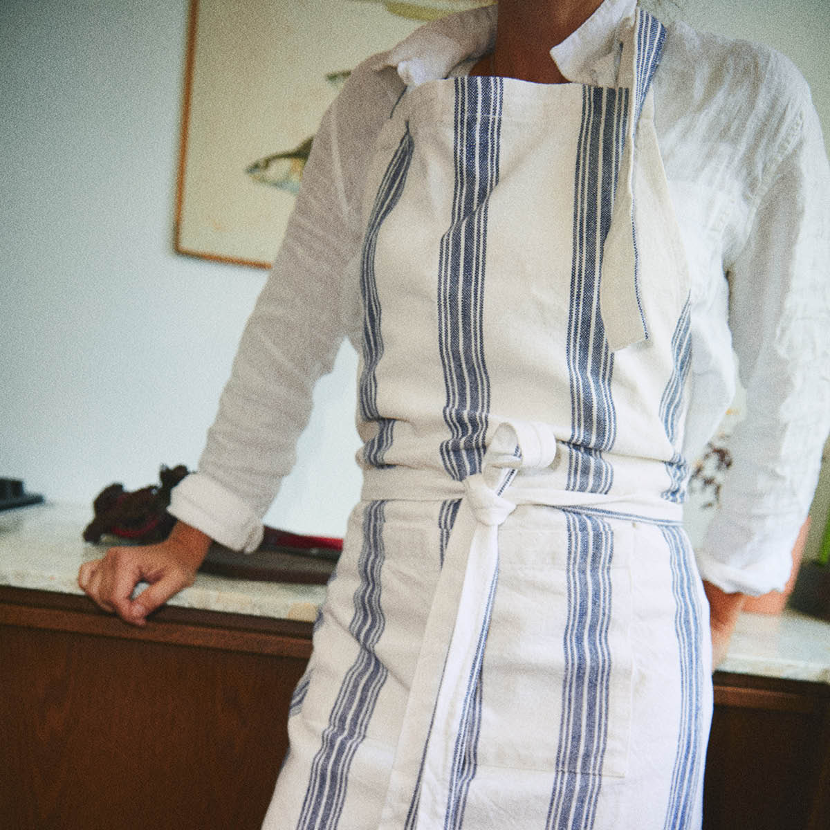 Rosendahl Garn förkläde one size blå