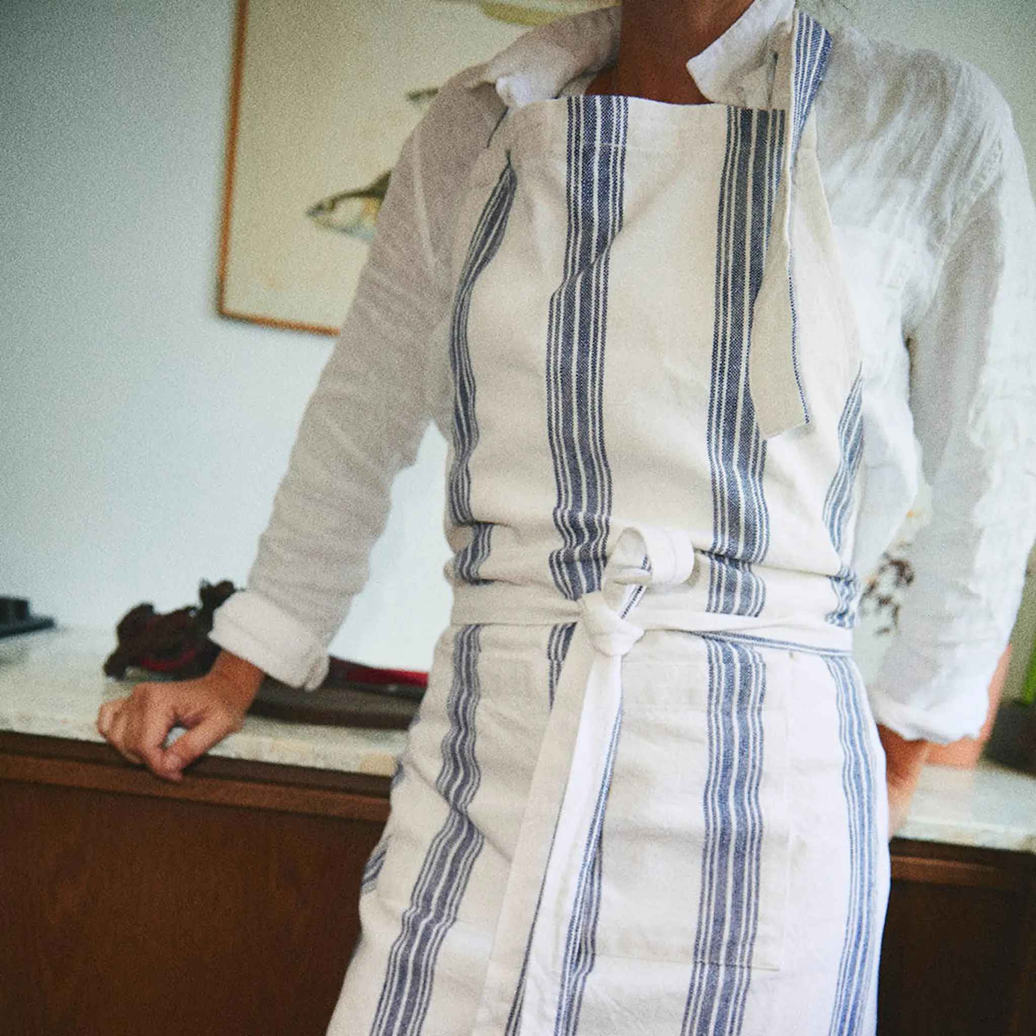 Rosendahl Garn förkläde one size blå