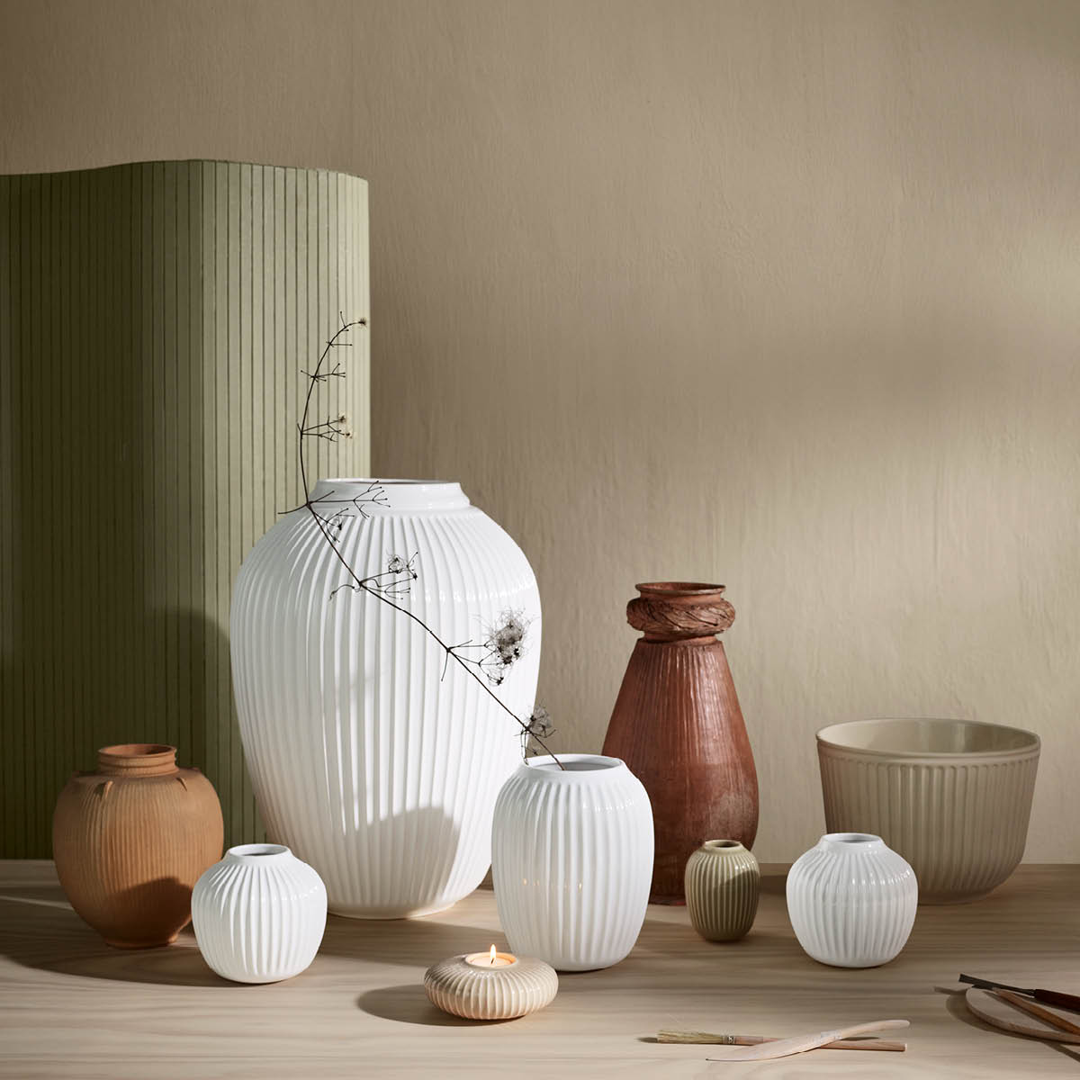 Kähler Hammershøi Ljusstake 5,5 cm Vit