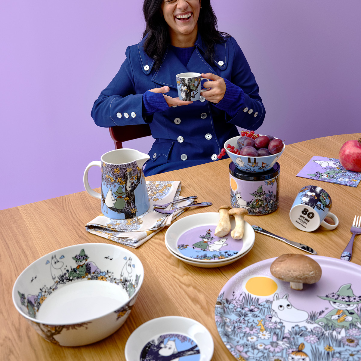 Moomin Arabia Muumi Tarjotin 35 cm Sydänystävät