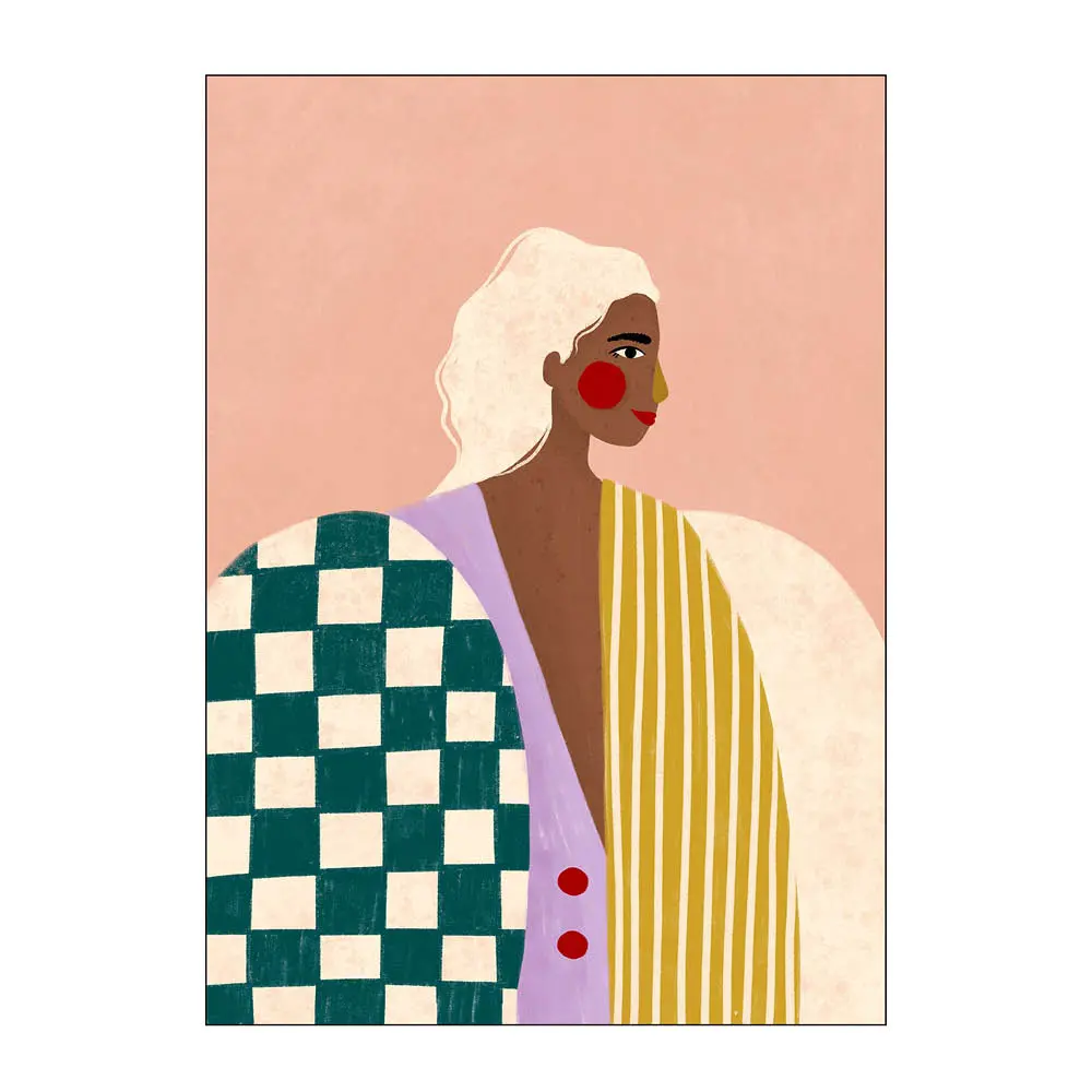 Bea Muller poster 50x70 cm funky blouse