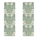 Morris & Co glasunderlägg 6-pack Pimpernel