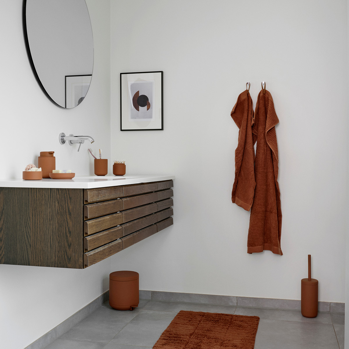 Zone Ume såpeskål 12 cm terracotta