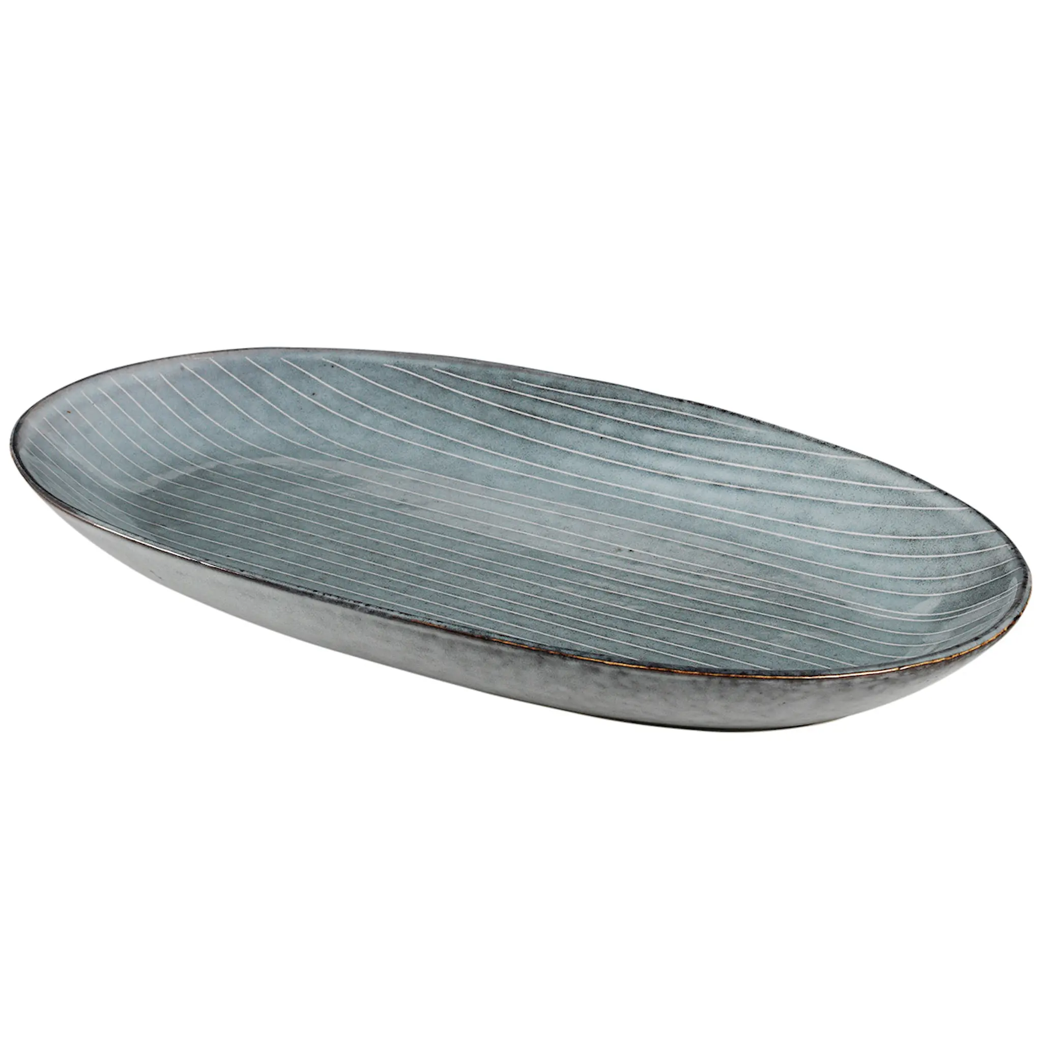 Broste Copenhagen Nordic Sea Lautanen ovaali 30 cm Sininen