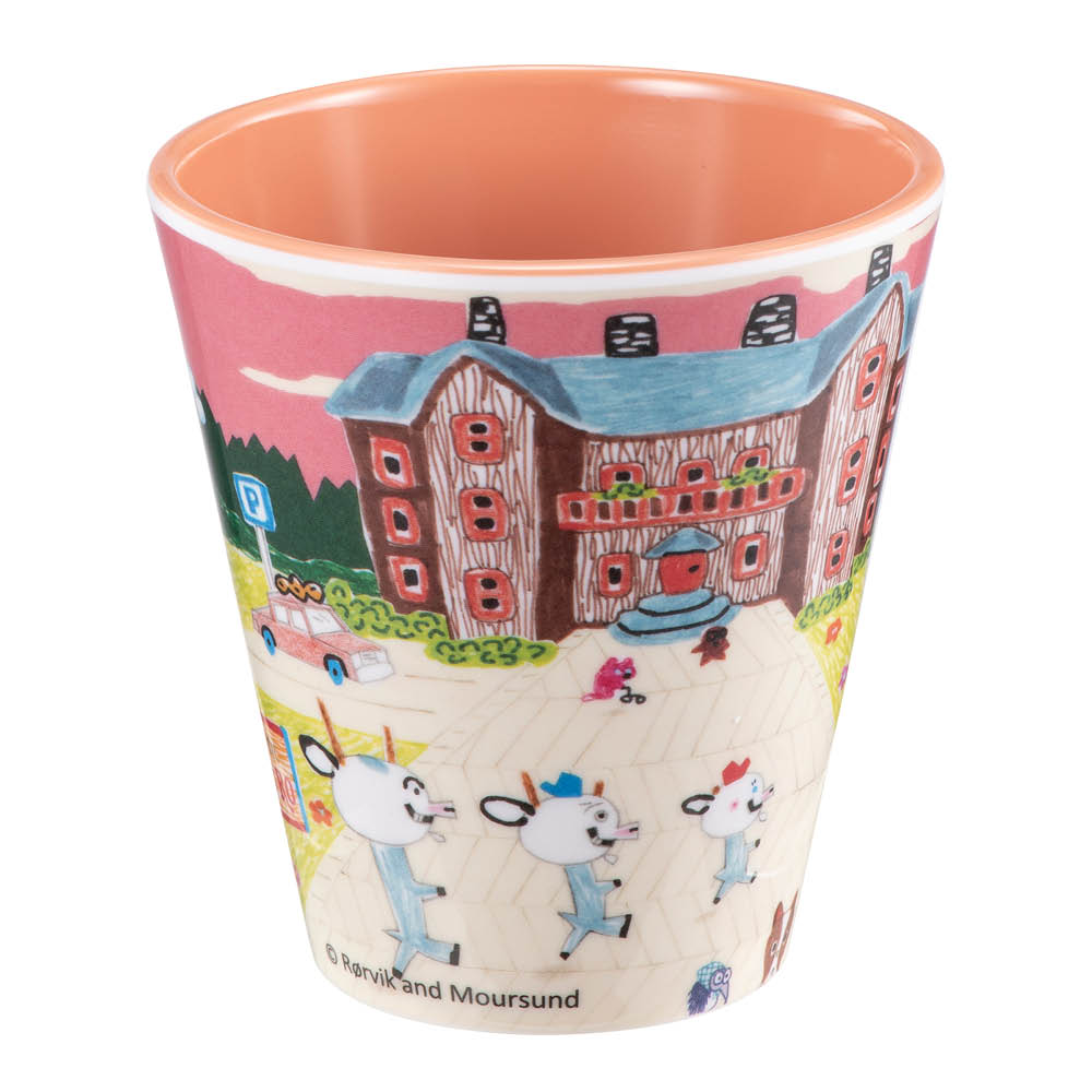 Modern House Bukkene Bruse mugg 30 cl skogens ro rosa