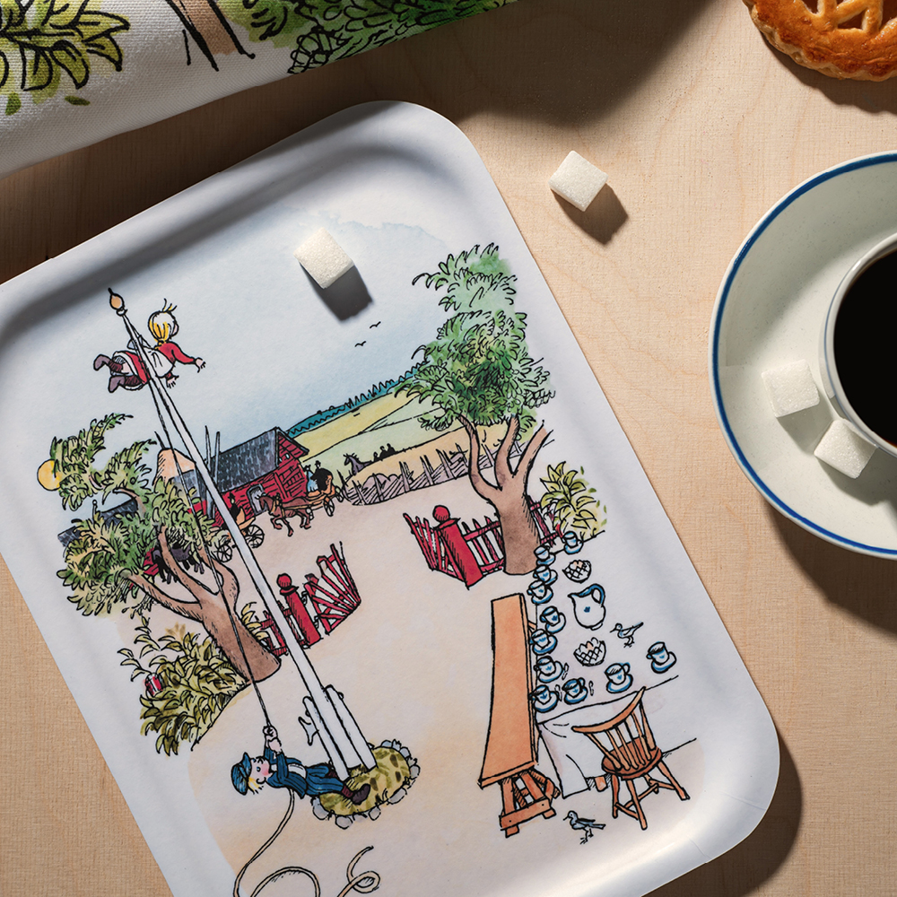 Muurla Emil brett 27x20 cm flaggstangen hvit