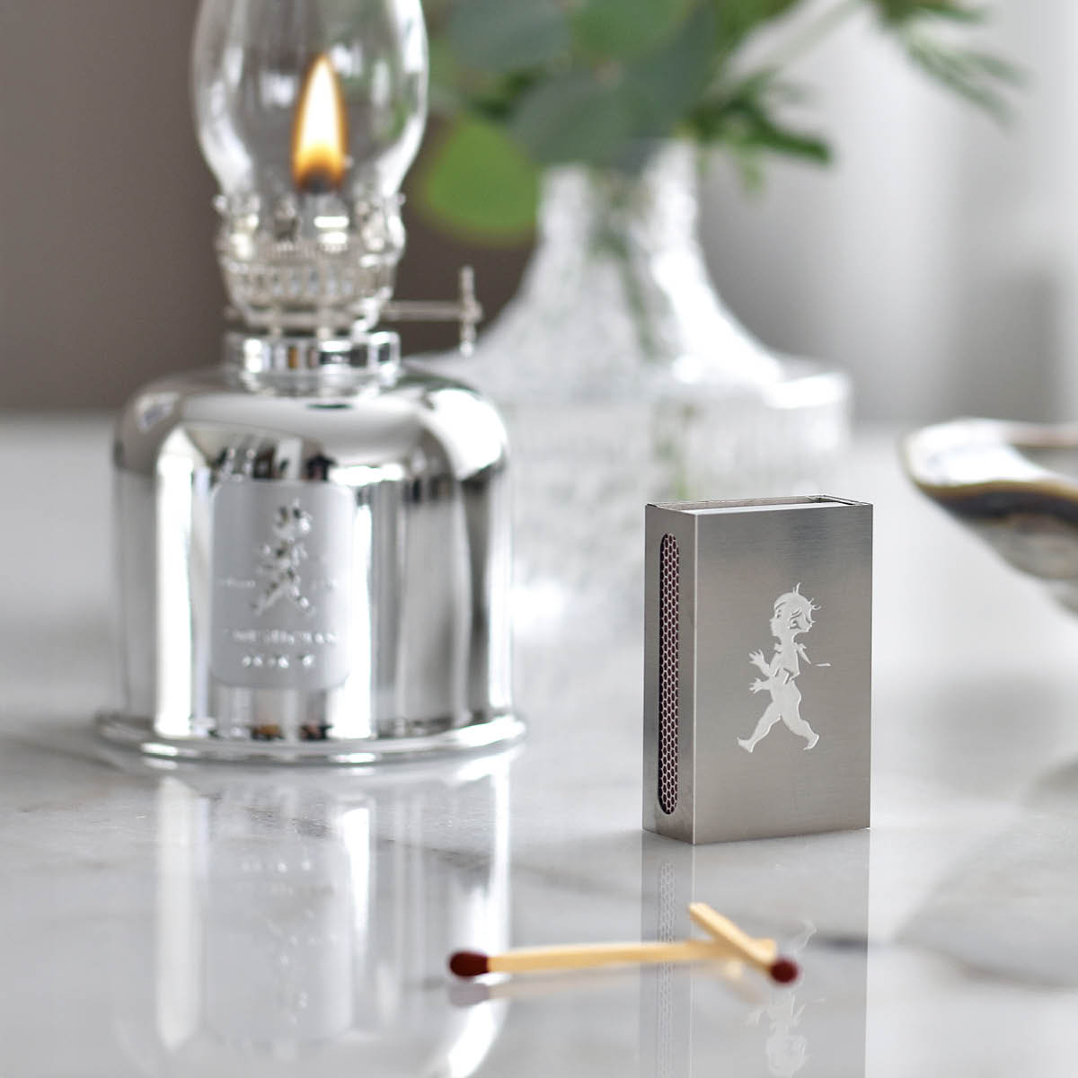 SOLSTICKAN Tulitikkurasia 5,6x,5x1,8 cm Hopea