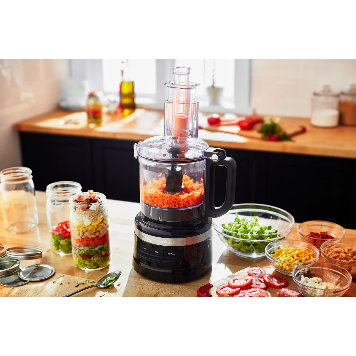 KitchenAid Foodprocessor 5KFP0719EBM 1,7L matte black