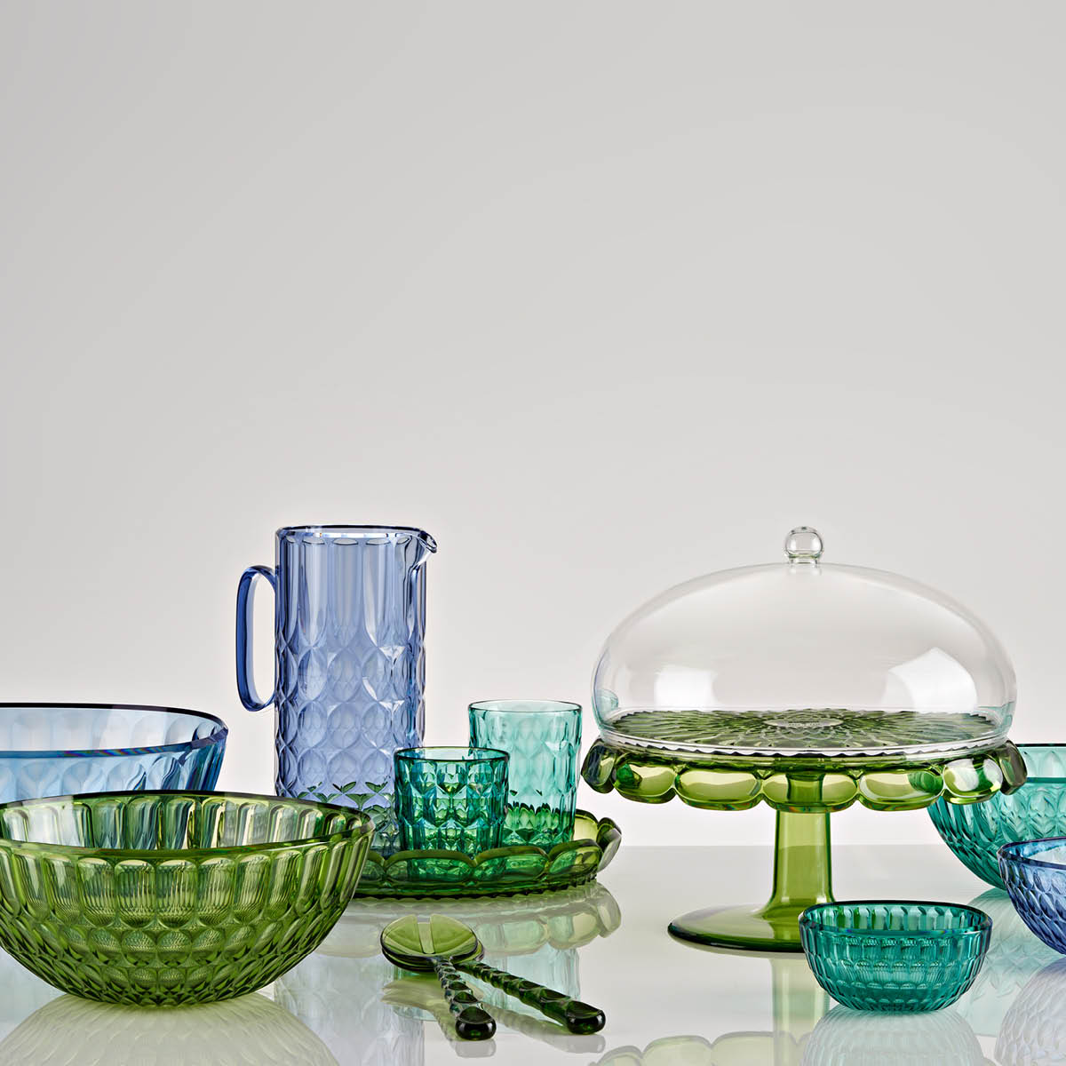 Guzzini Vanity salladsbestick 2-pack bioplast Water lily green