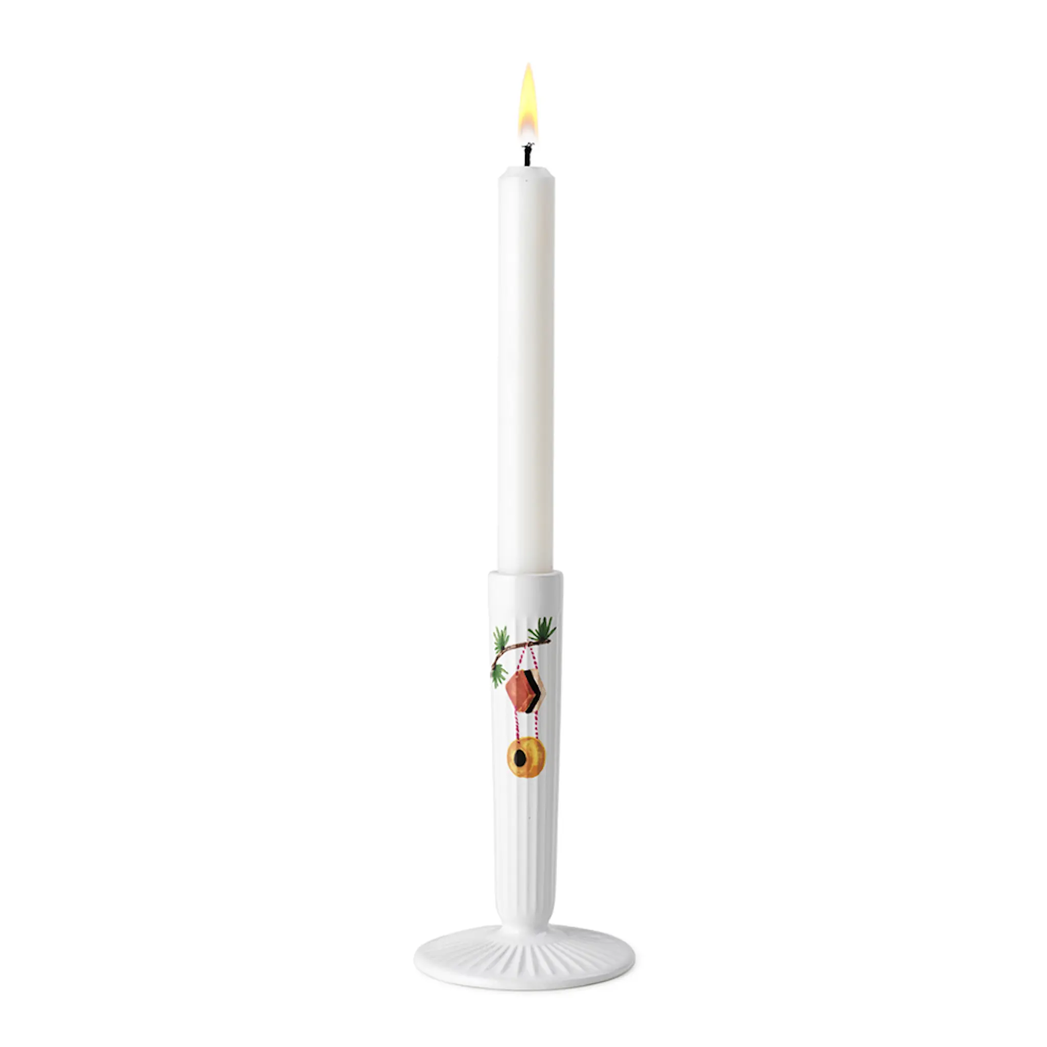 Kähler Hammershøi Christmas ljusstake 16 cm vit