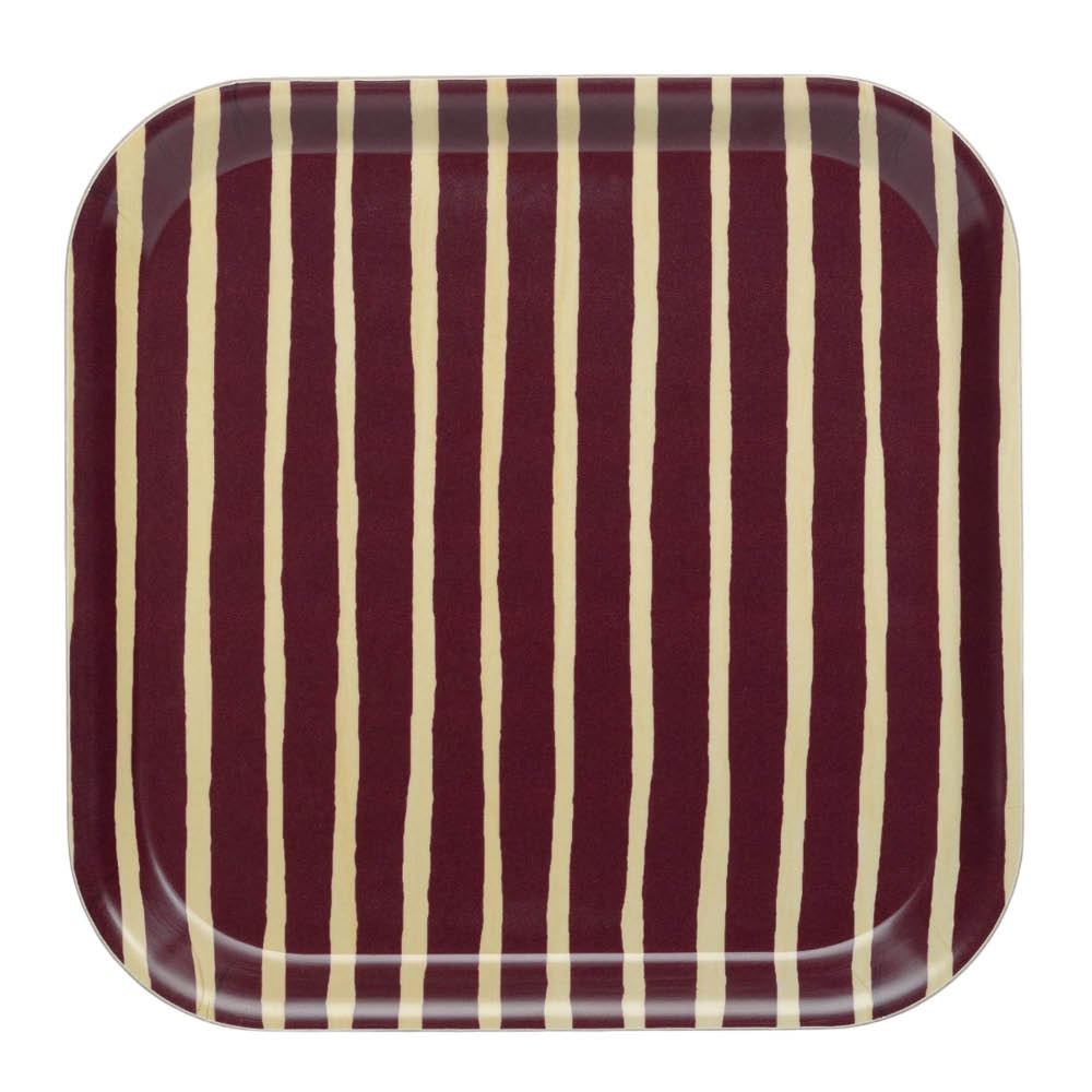 Marimekko Piccolo serveringsbricka 20x20 cm vinröd