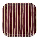 Piccolo serveringsbricka 20x20 cm vinröd