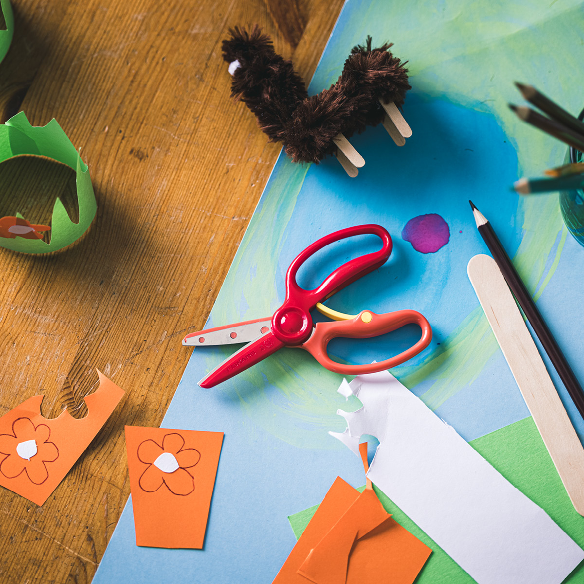 Fiskars Fiskars Kids sax 3+ år röd