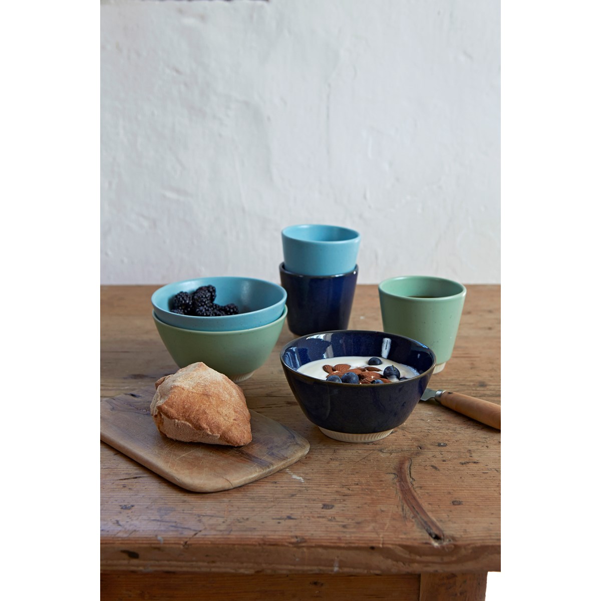 Knabstrup Keramik Colorit Kulho 14 cm Merensininen