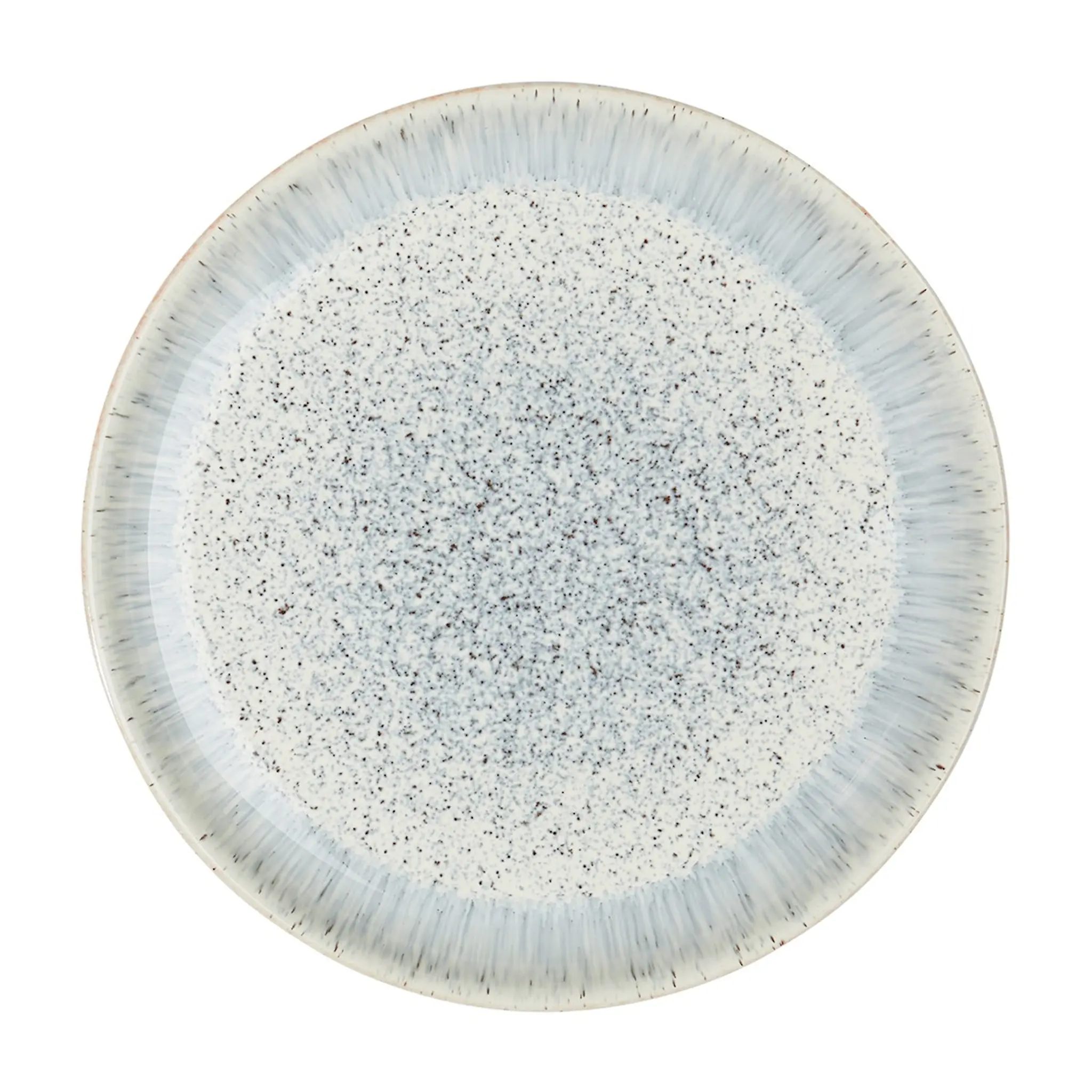 Denby Halo Speckle coupe Tallrik 26 cm Grå/Svart