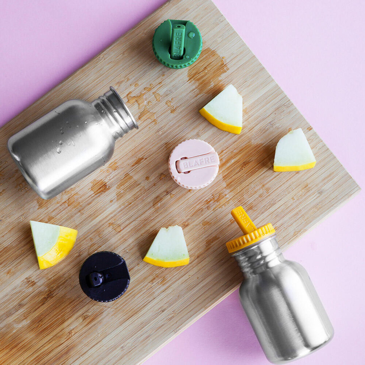 Blafre Kork med fällbar drickpip gul