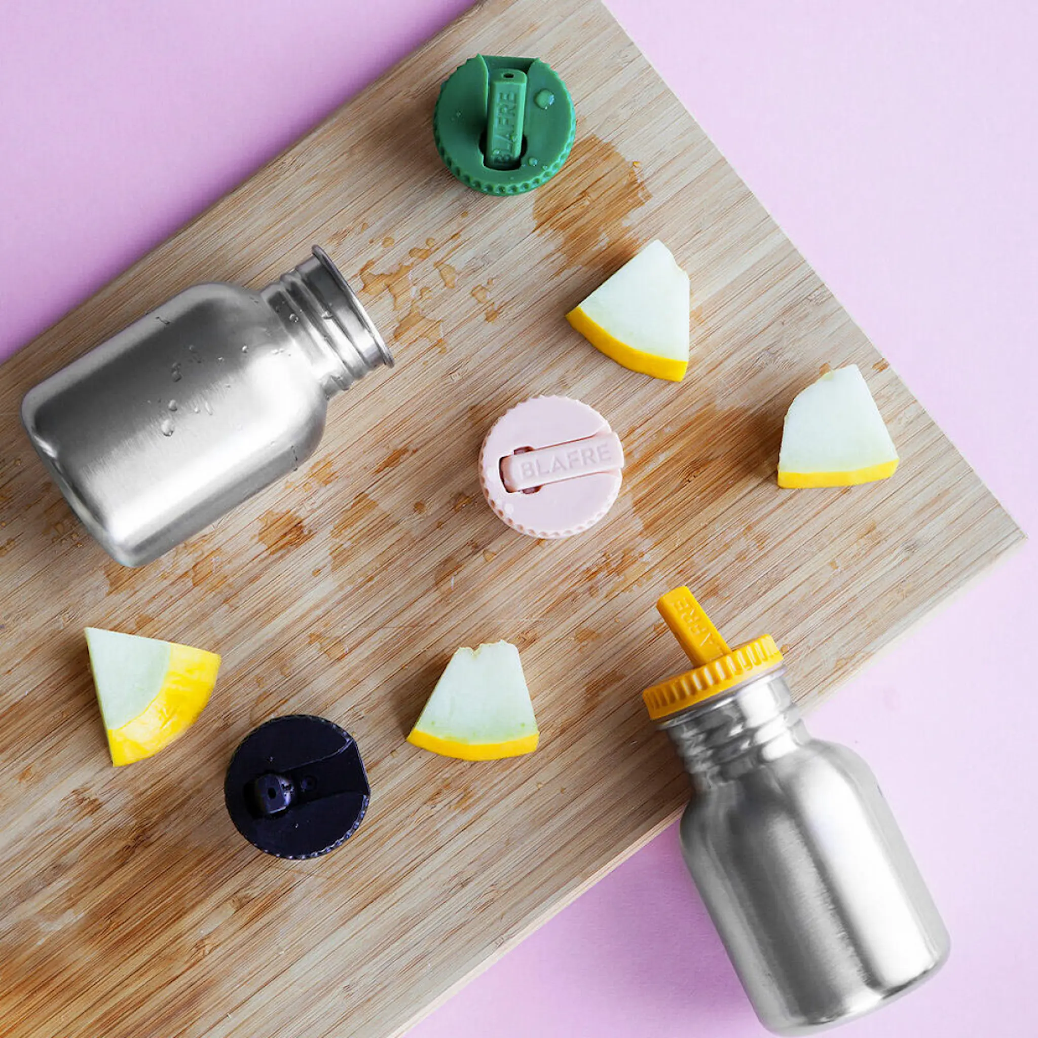 Blafre Kork med fällbar drickpip gul