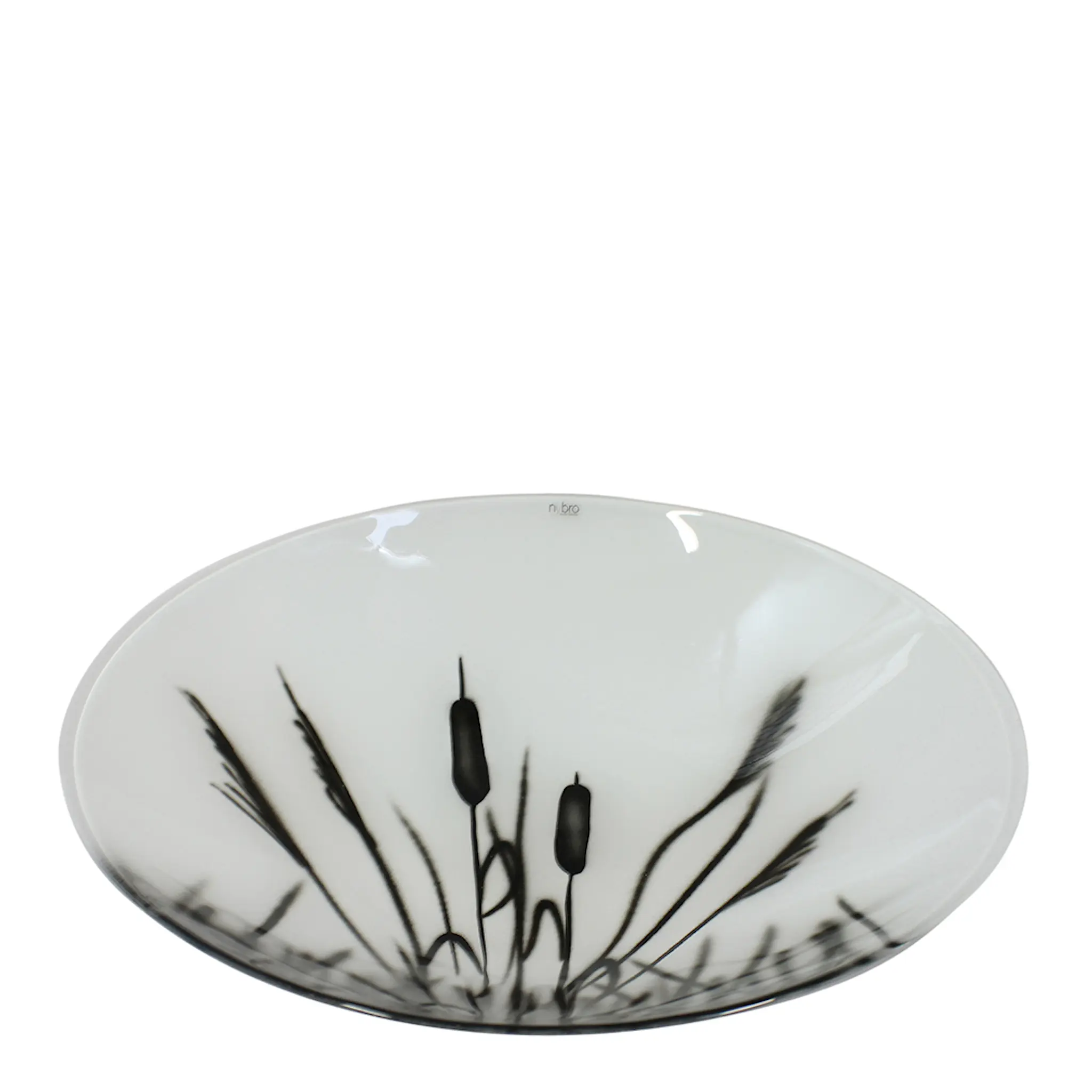 Nybro Crystal Kaveldun Fat 30 cm Vit