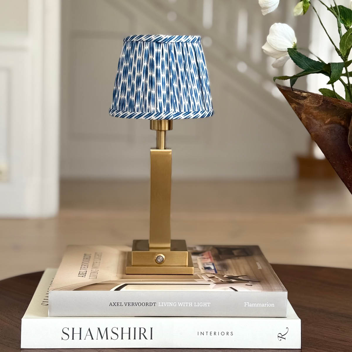 Von Norten Lampskärm 14 cm Blue Ikat