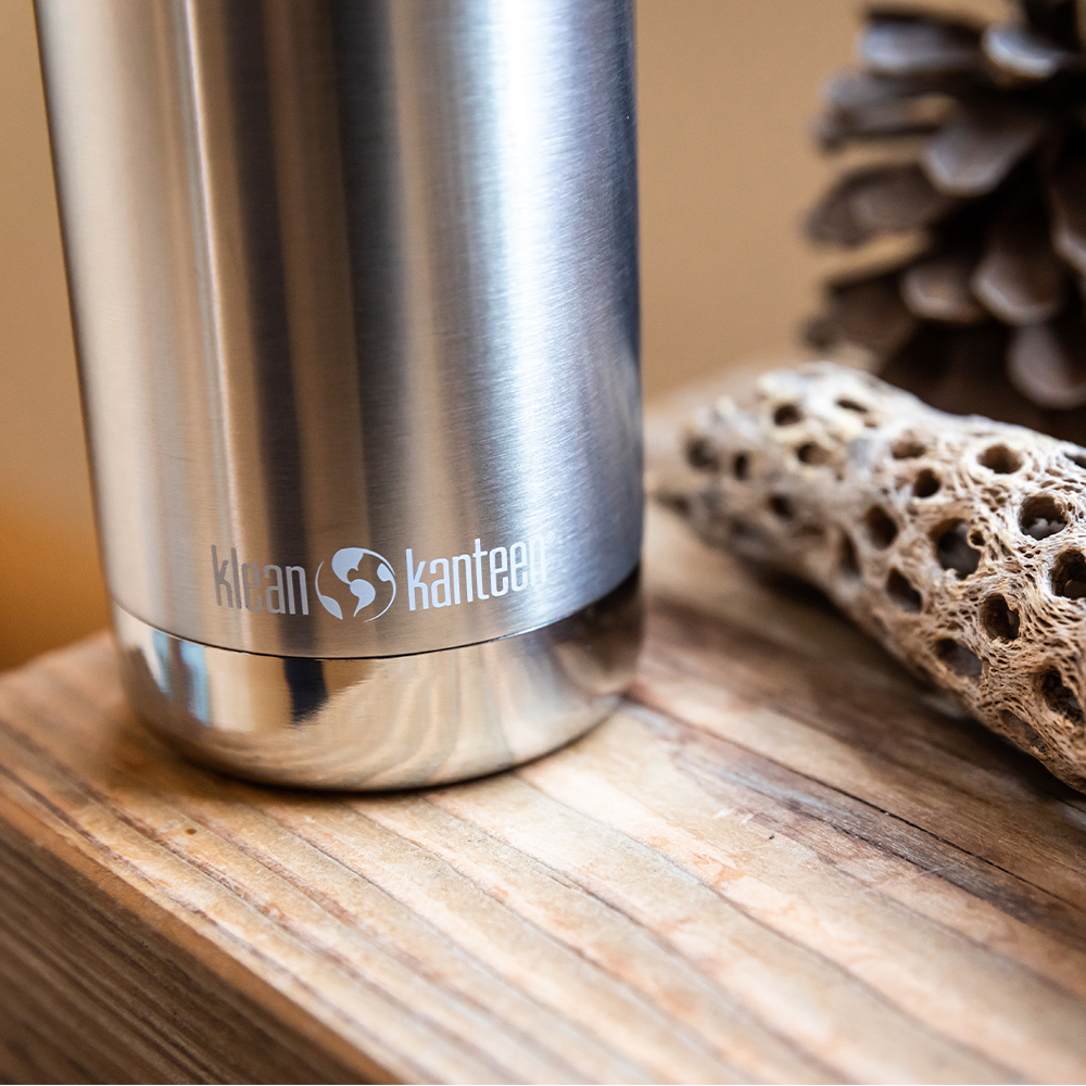 Klean Kanteen TKWide termokopp 35 cl med kafélokk børstet stål