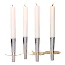Kluster Ljusstake 4 ljus Silver