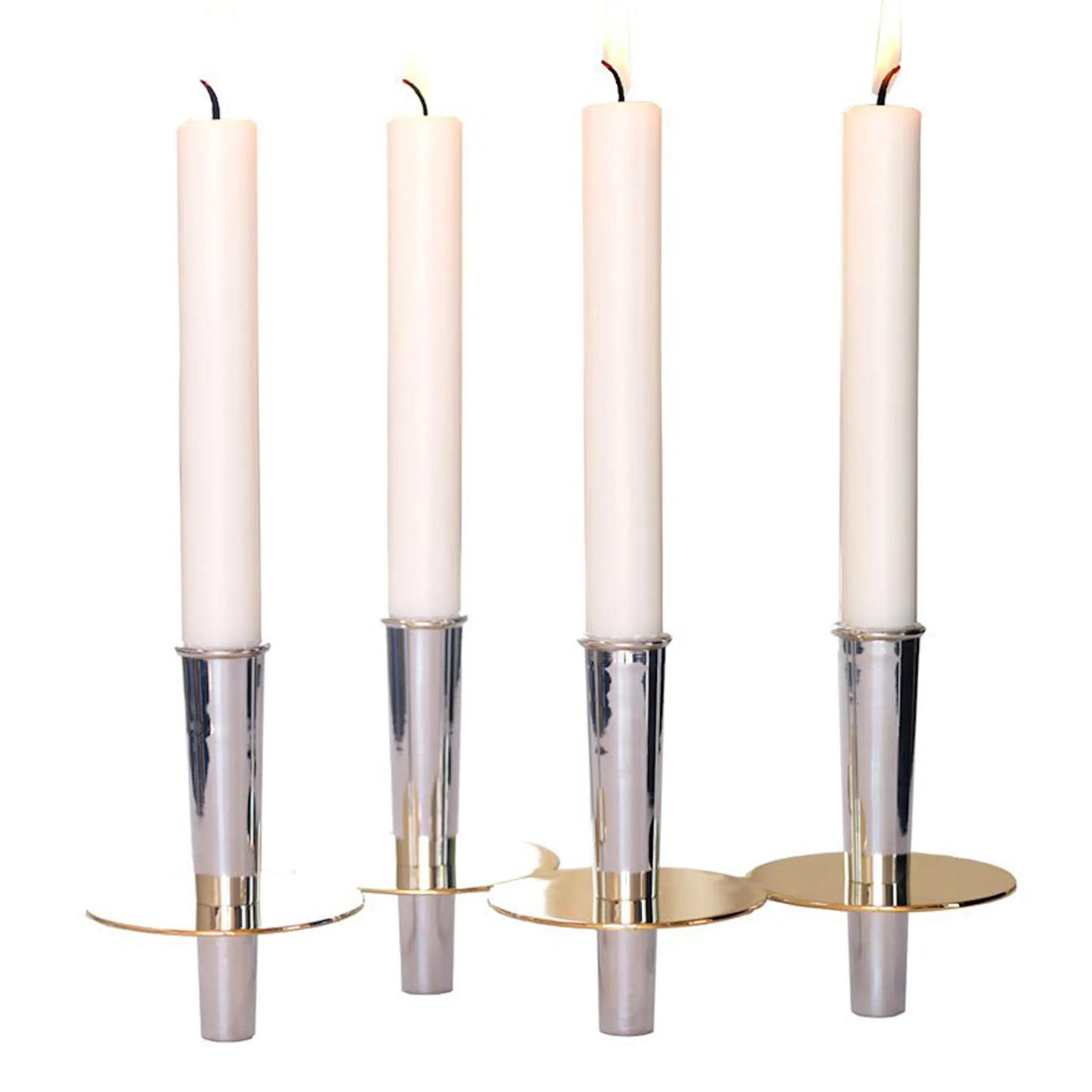 Klong Kluster Ljusstake 4 ljus Silver
