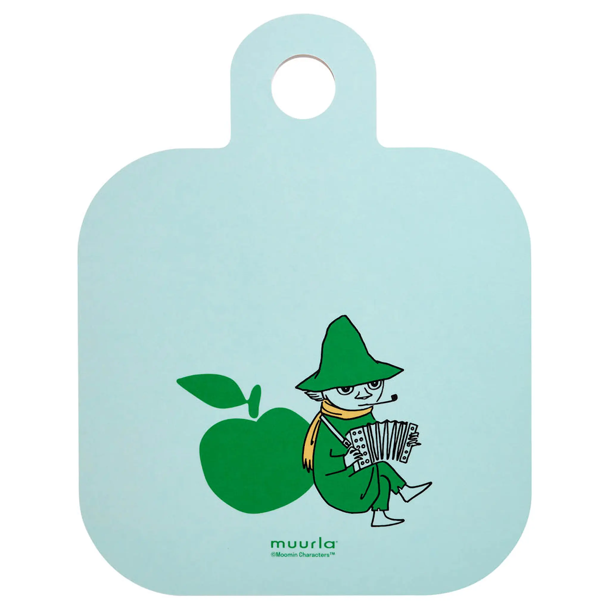 Muurla Mumin skärbräda / serveringsbricka 25x32 cm Glada Äpplen