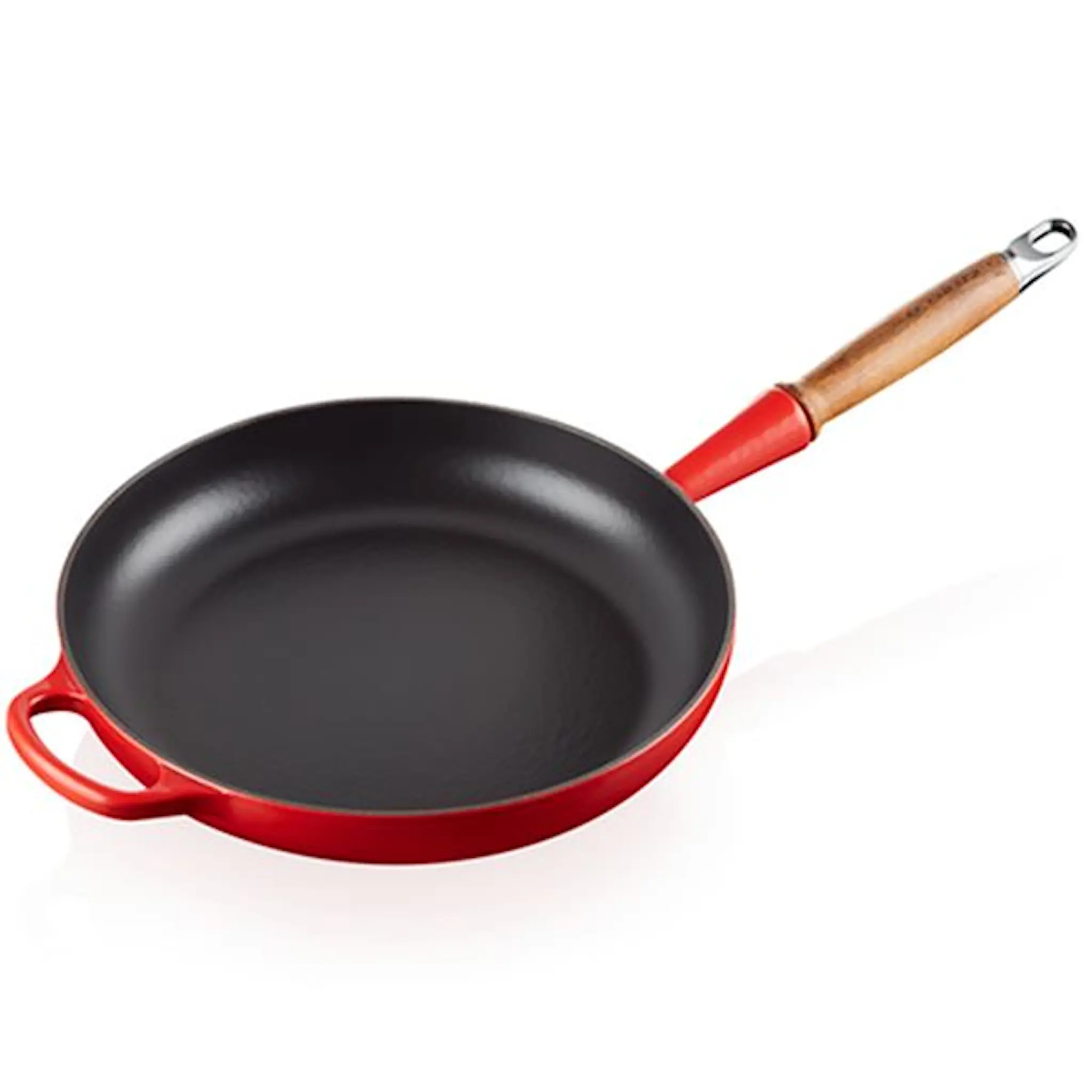 Le Creuset Signature stekpanna med trähandtag 28 cm Cerise