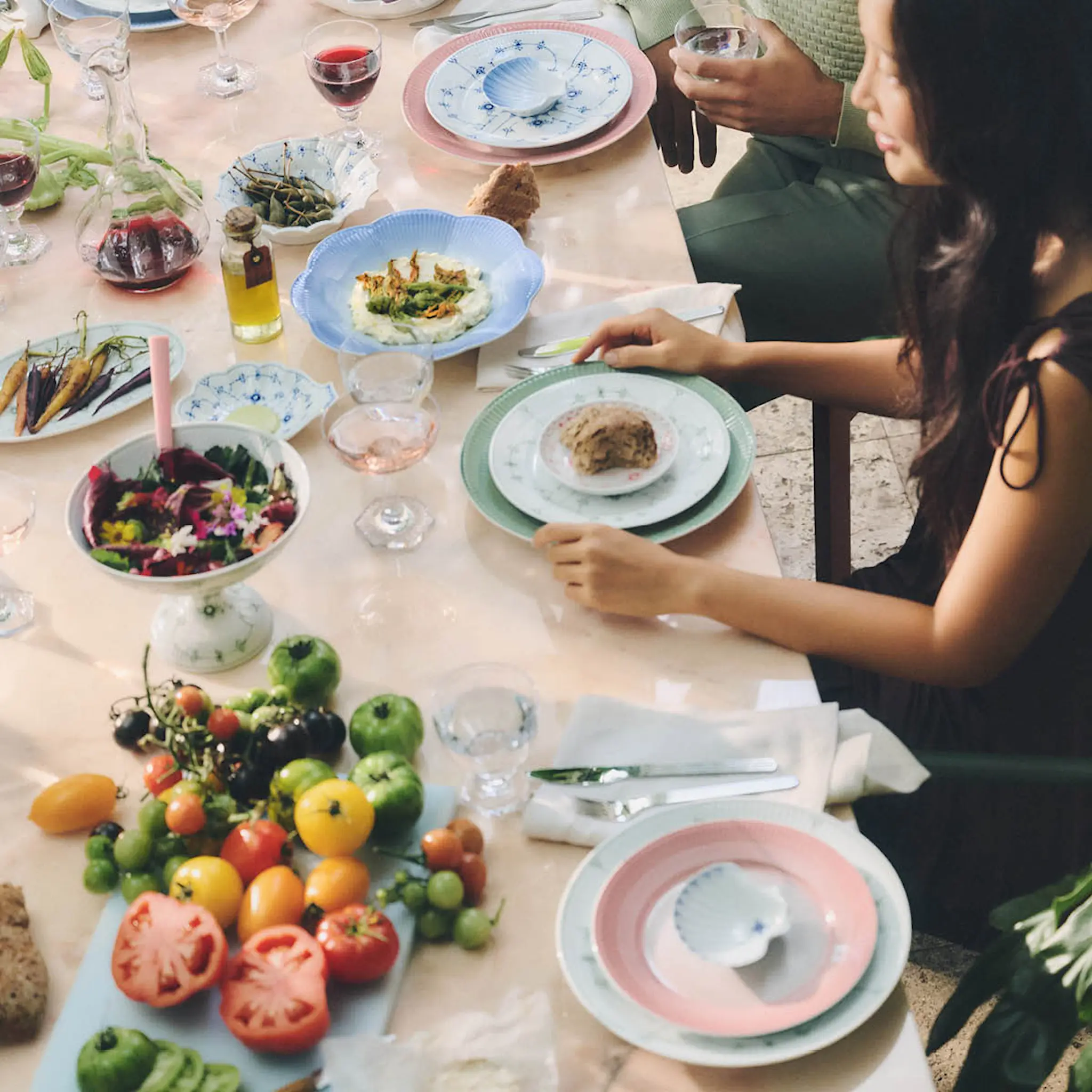 Royal Copenhagen Iris tallerken 22 cm korall