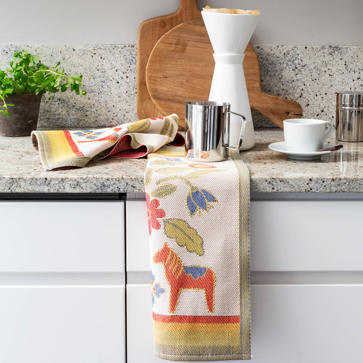 Ekelund Kurbitsblom handduk 35x50 cm