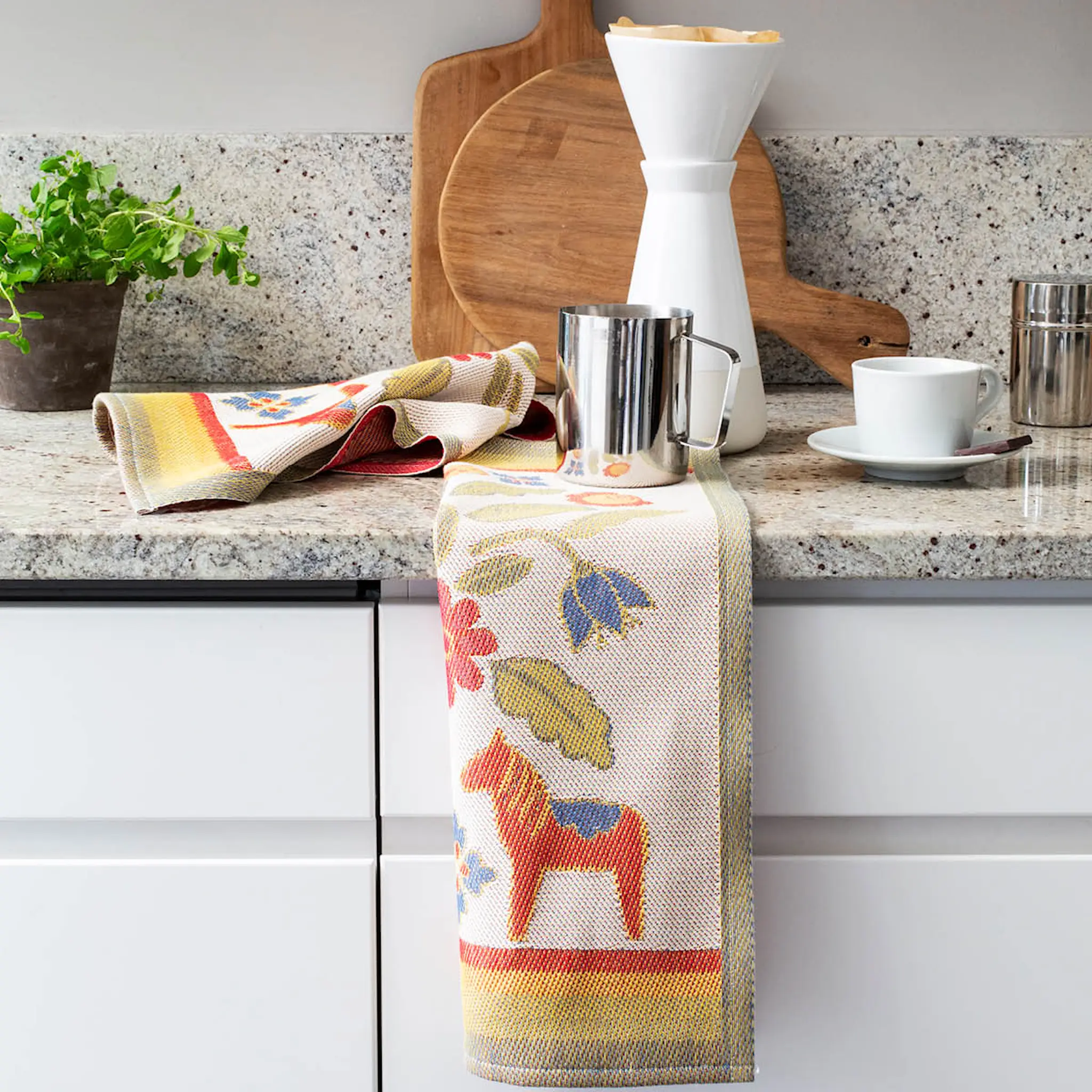 Ekelund Kurbitsblom handduk 35x50 cm