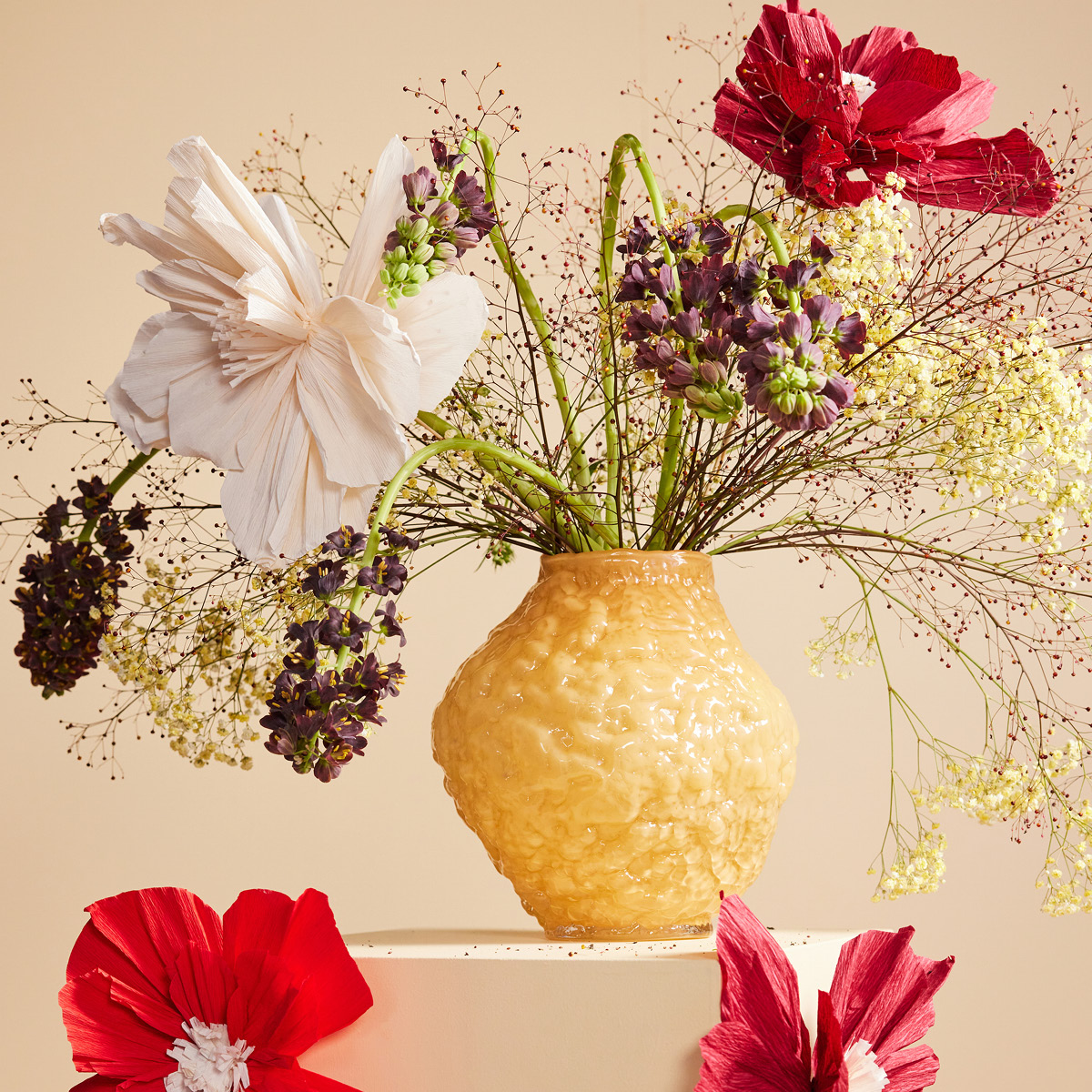 ByOn Corallo Maljakko 26x27 cm Keltainen