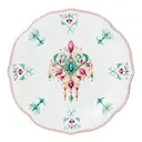 Lucia assiett 17 cm vit/röd/grön