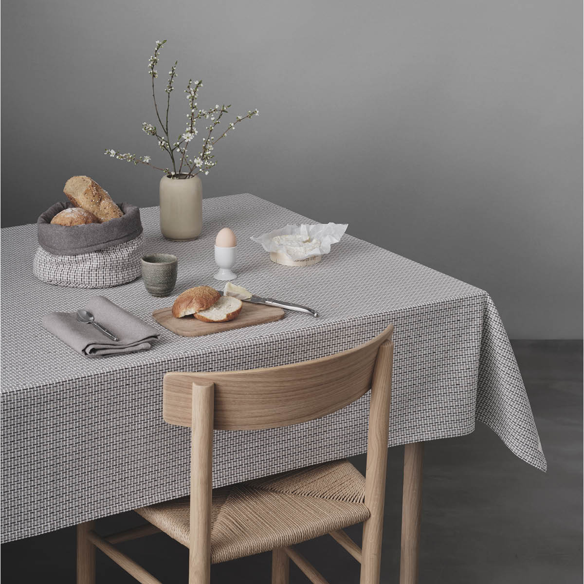 By Mogensen Duk 140x140 cm dubby grå