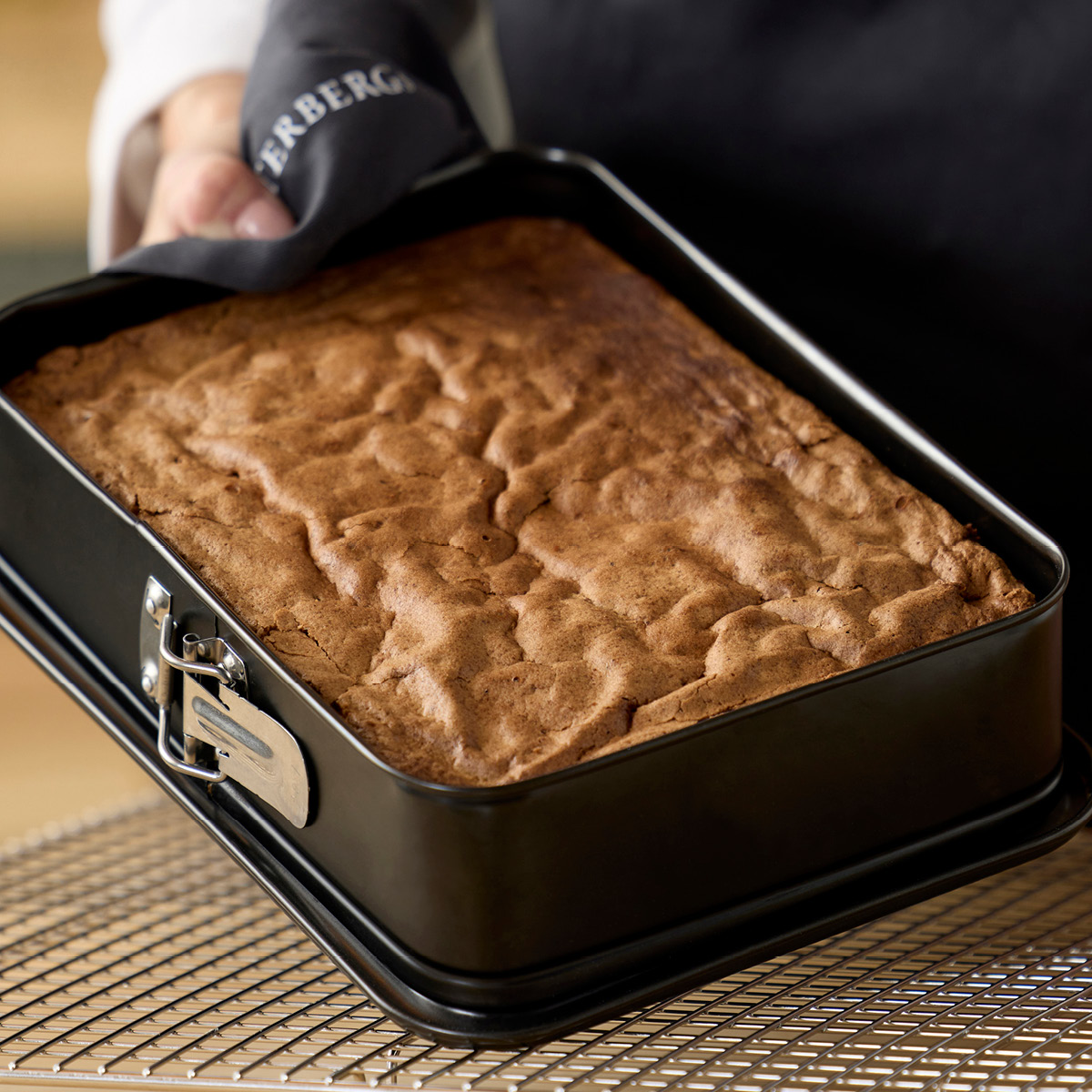 Blomsterberg Springform rektangulær 28x20x6 cm rustfritt stål