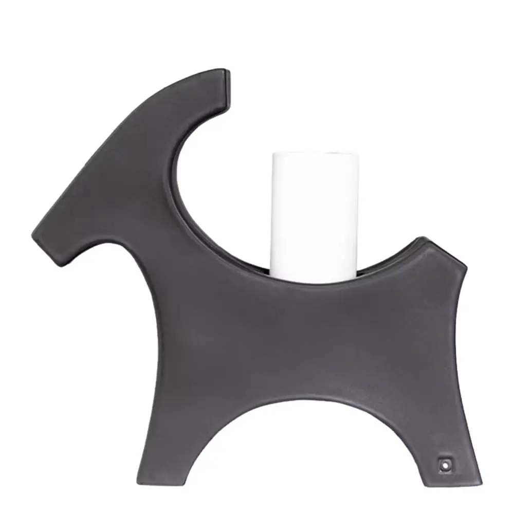 Kynttilänjalka pöytäkunttilälle olkipukki 38x34cm Musta