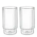 Dubbelväggade glas 30 cl 2-pack räfflad
