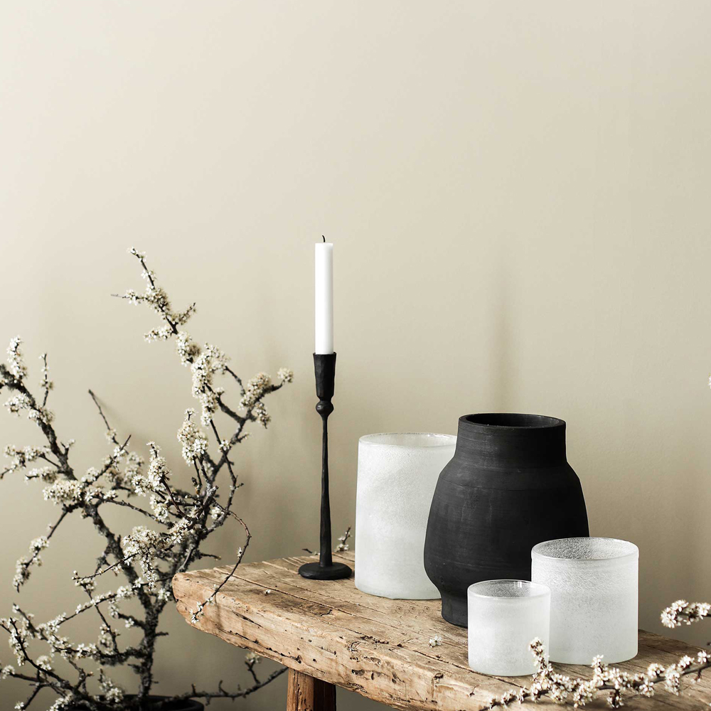 Tell Me More Frost lyslykt 12x12 cm white