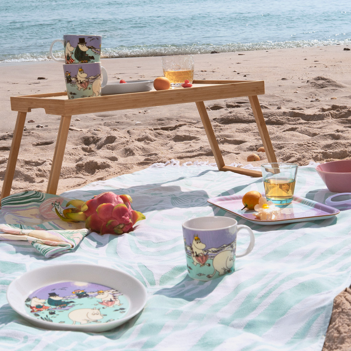 Moomin Arabia Mummi asjett 19 cm Stranddag