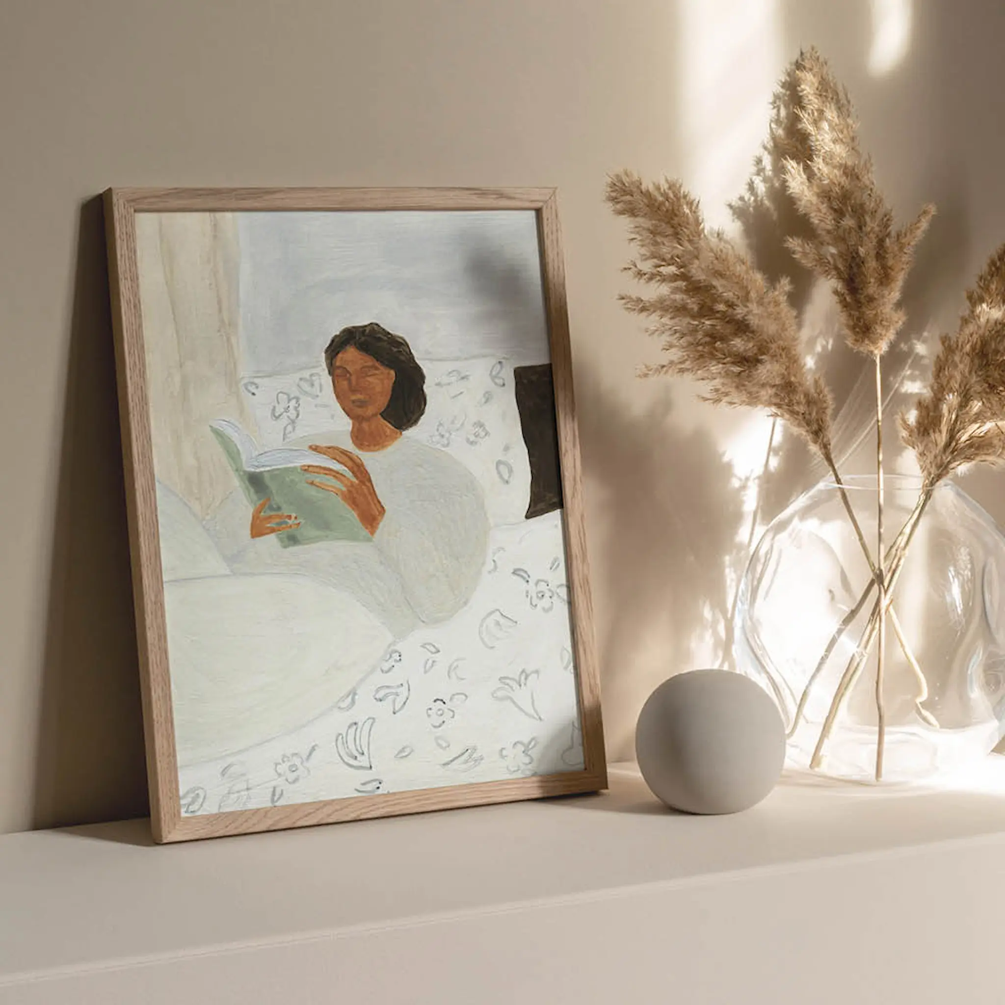 Poster & Frame The Poster Club x Isabelle Vandeplassche Juliste 30x40 cm Morning read