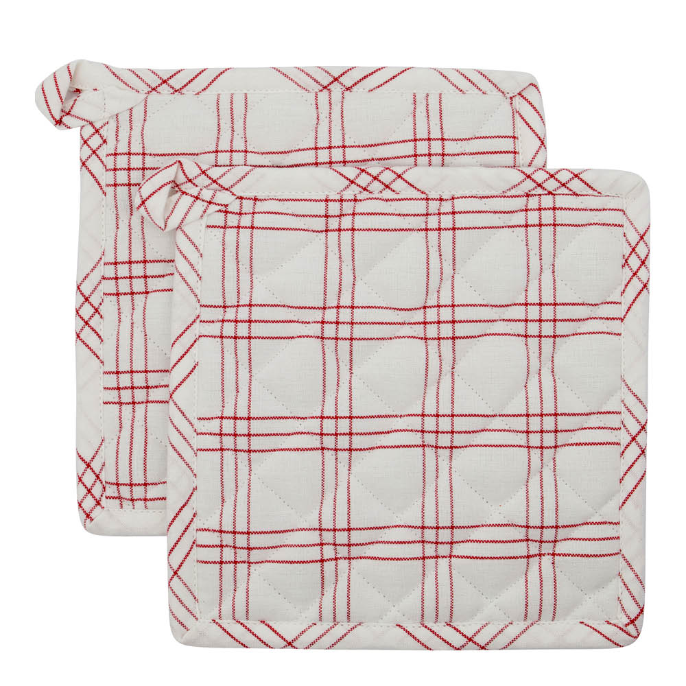 Nicolas Vahé Chef Patalappu 22,5x22,5 cm 2 kpl Punainen/Valkoinen