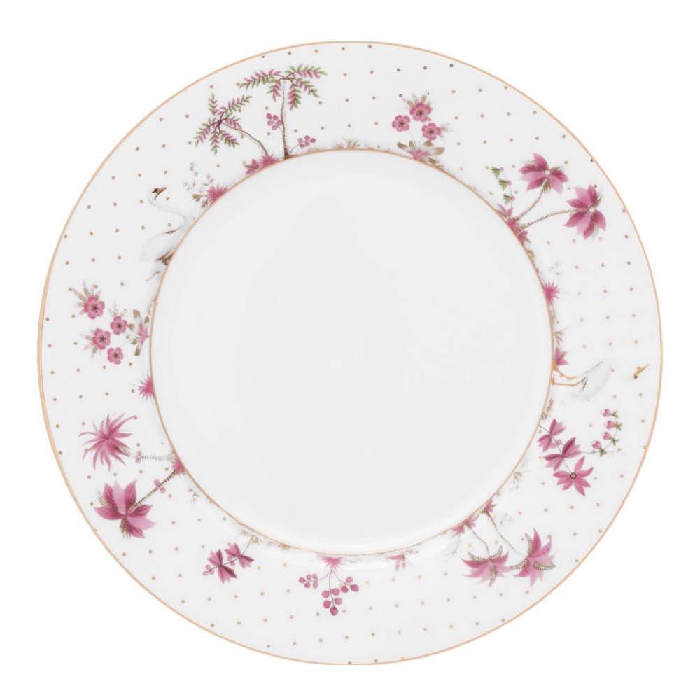 Pip Studio Jolie Dots Lautanen 21 cm Kulta/Vaaleanpunainen