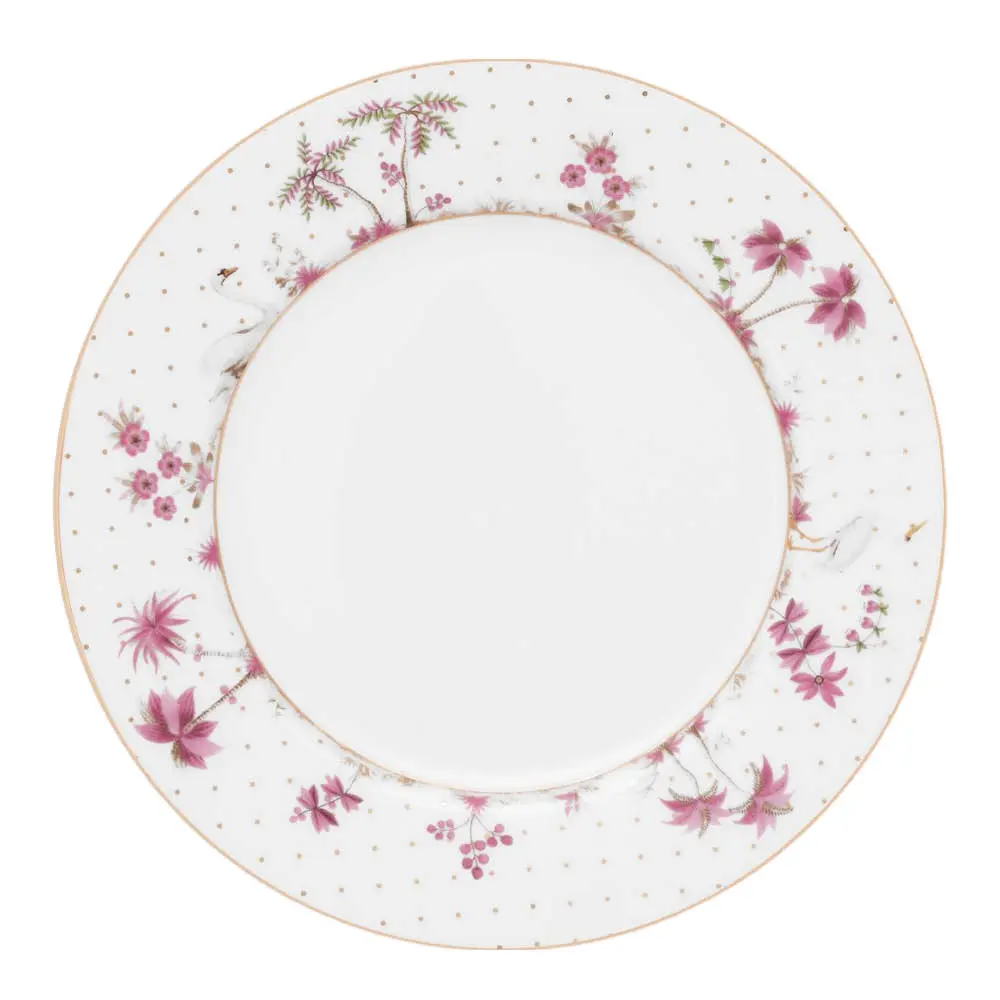 Jolie Dots Lautanen 21 cm Kulta/Vaaleanpunainen