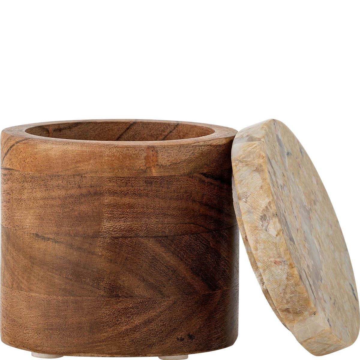 Bloomingville Lisanne Purkki kannella 10x10,5 cm Luonnonväri