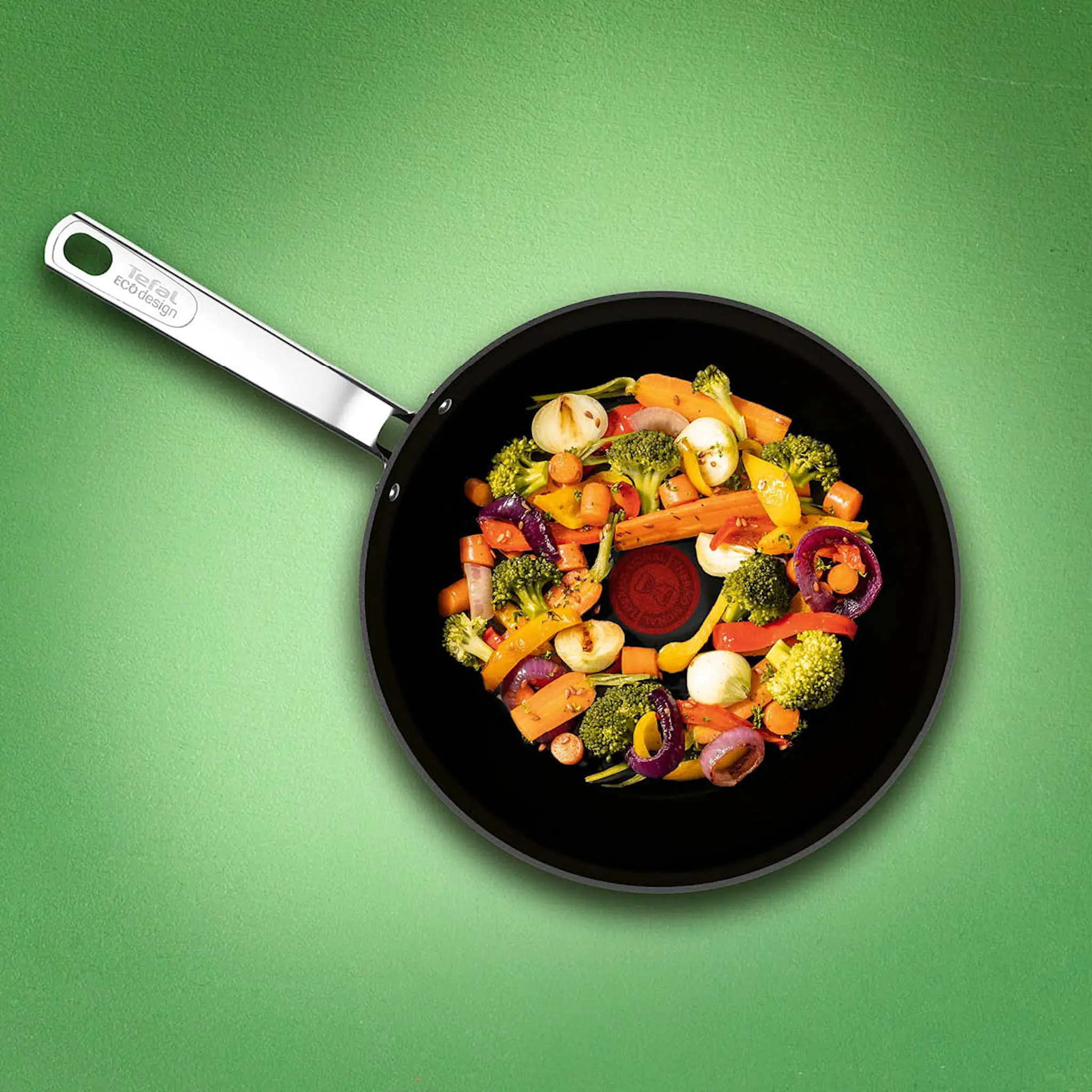 Tefal Renew+ Wokpanna 28 cm Svart